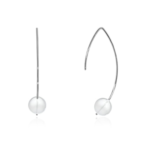 Купить оптом серьги из серебра с хрусталём 2340521063 от Krasnoe