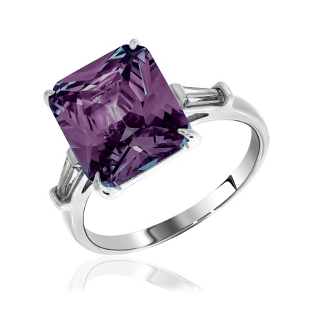 Купить оптом кольцо из серебра с ситаллом и фианитами 1340880278-90 от Krasnoe