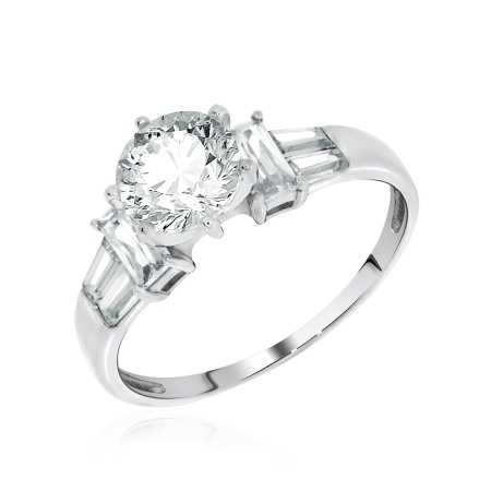 Купить оптом кольцо из серебра с фианитами 1340200986 от Krasnoe