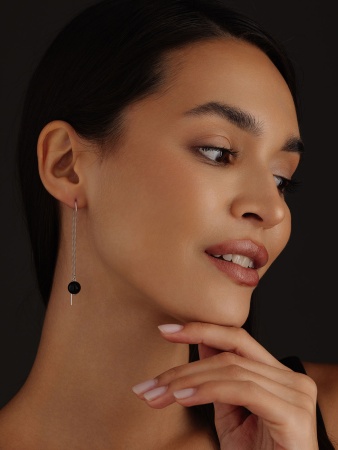 Купить оптом серьги из серебра с агатами 2340390712-1-20 от Krasnoe