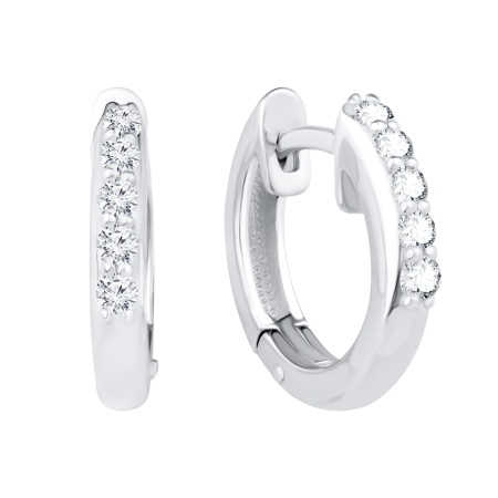 Купить оптом серьги из серебра с фианитами 2340204788 от Krasnoe