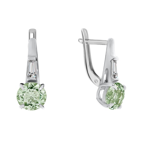 Купить оптом серьги из серебра с фианитами 2340200284-69 от Krasnoe