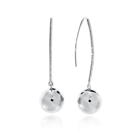 Купить оптом серьги из серебра без вставок 2340401086 от Krasnoe