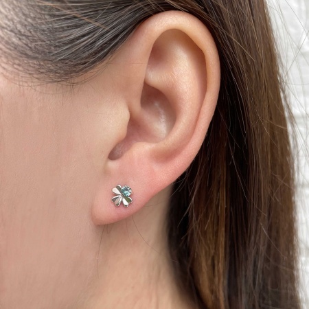 Купить оптом пусеты из серебра с ситаллами 2340881934-78 от Krasnoe