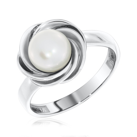 Купить оптом кольцо из серебра с жемчугом 1340050848 от Krasnoe