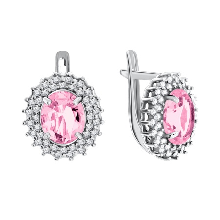 Купить оптом серьги из серебра с фианитами 2340200145-30 от Krasnoe