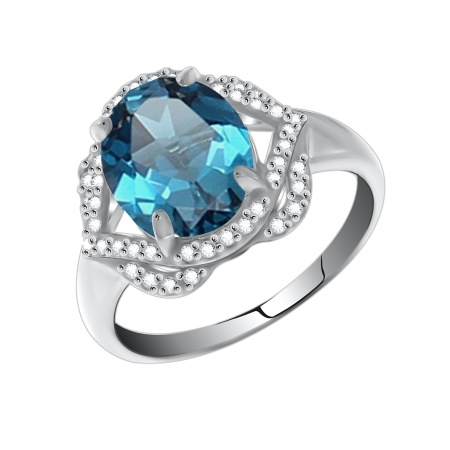 Купить оптом кольцо из серебра с фианитами 1340200096-76 от Krasnoe