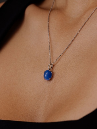 Купить оптом подвеска из серебра с кошачий глазом 3340265946-70 от Krasnoe