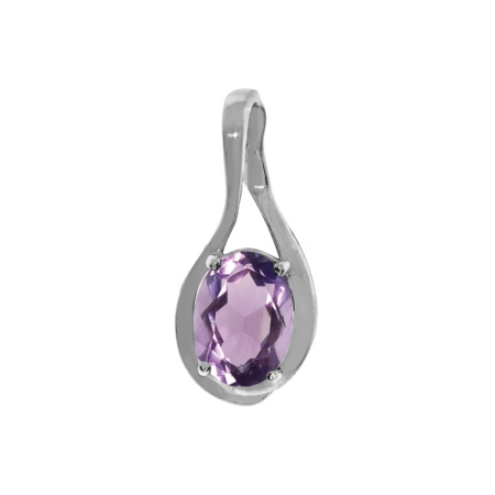 Купить оптом подвеска из серебра с аметистом 3067033592 от Krasnoe