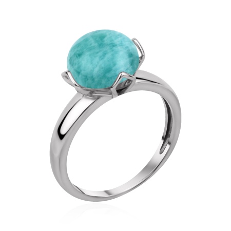 Купить оптом кольцо из серебра с амазонитом 1340376591 от Krasnoe