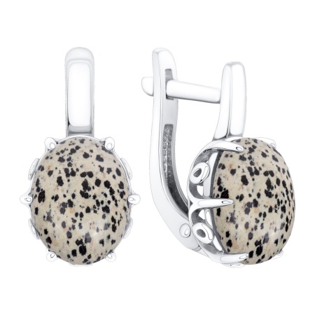 Купить оптом серьги из серебра с яшмой 2340305771 от Krasnoe