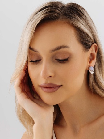 Купить оптом серьги из серебра с агатами 2340392362-84 от Krasnoe