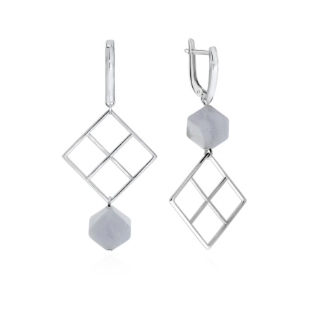 Купить оптом серьги из серебра с агатами 2340391005-84 от Krasnoe