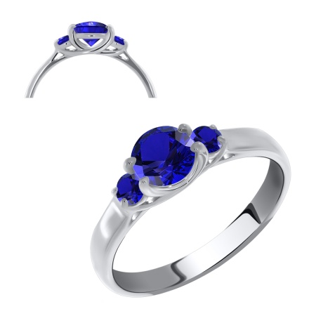 Купить оптом кольцо из серебра с нанокристаллами 1340880260-82 от Krasnoe