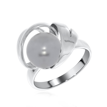 Купить оптом кольцо из серебра с жемчугом 1340050845-21 от Krasnoe