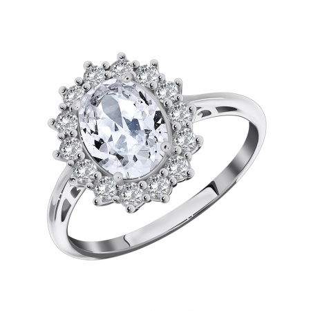 Купить оптом кольцо из серебра с фианитами 1340200189л от Krasnoe