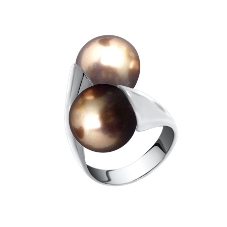 Купить оптом кольцо из серебра с жемчугами 1340240293-40 от Krasnoe