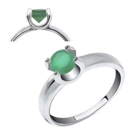 Купить оптом кольцо из серебра с агатом 1340390050-1-60 от Krasnoe