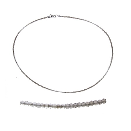 Купить оптом бусы из серебра с топазами 8340106053-40 от Krasnoe