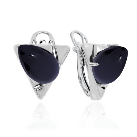 Купить оптом серьги из серебра с агатами 2340392366-20 от Krasnoe