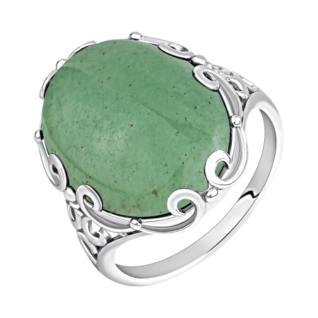 Купить оптом кольцо из серебра с авантюрином 1340365048-1 от Krasnoe