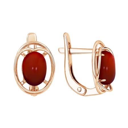 Купить оптом серьги из серебра с агатами 2320395149-31 от Krasnoe