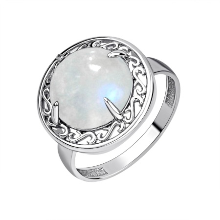 Купить оптом кольцо из серебра с лунным камнем 1340931942 от Krasnoe