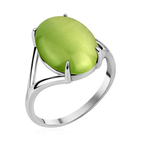 Купить оптом кольцо из серебра с кошачий глазом 1340266377-57 от Krasnoe