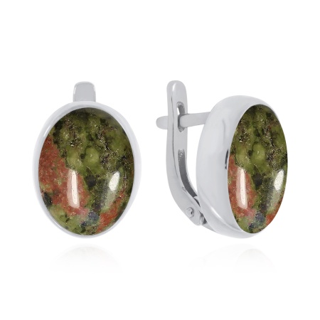 Купить оптом серьги из серебра с яшмой 2340301796 от Krasnoe