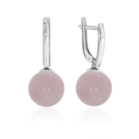 Купить оптом серьги из серебра с кварцем 2340100833-30 от Krasnoe