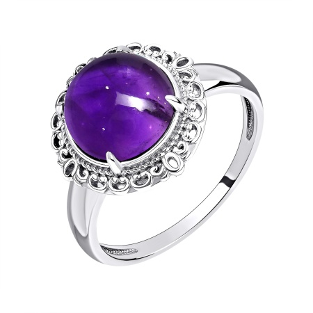 Купить оптом кольцо из серебра с аметистом 1340061994 от Krasnoe