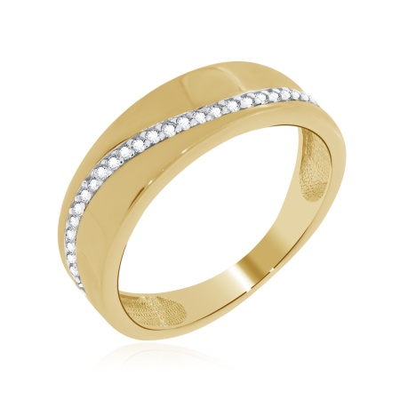 Купить оптом кольцо из серебра с фианитами 1329201467л от Krasnoe