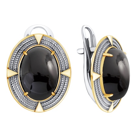 Купить оптом серьги из серебра с агатами 2317395779-20 от Krasnoe