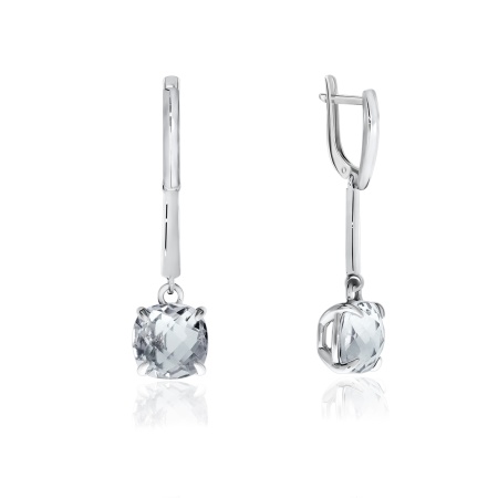 Купить оптом серьги из серебра с фианитами 2340200728 от Krasnoe