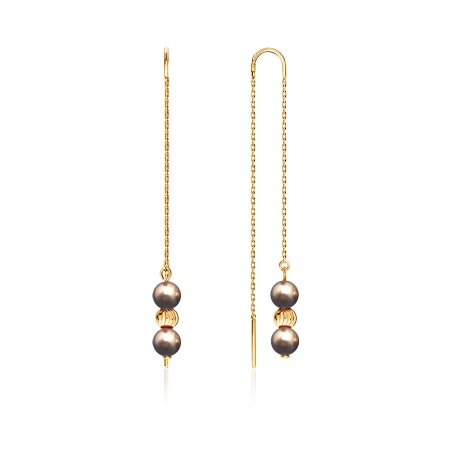 Купить оптом серьги из серебра с жемчугами 2320240714-2-43 от Krasnoe