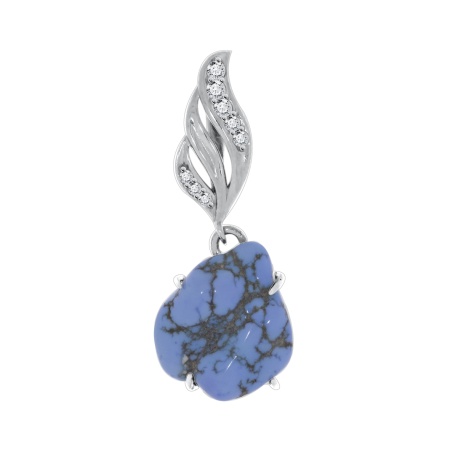 Купить оптом подвеска из серебра с бирюзаом 3340314127л от Krasnoe