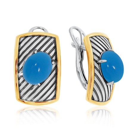 Купить оптом серьги из серебра с агатами 2317391757-70 от Krasnoe