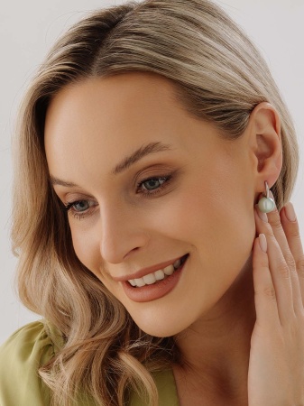 Купить оптом серьги из серебра с жемчугами 2340244318-68 от Krasnoe