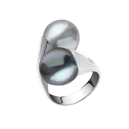 Купить оптом кольцо из серебра с жемчугами 1340240293-21 от Krasnoe