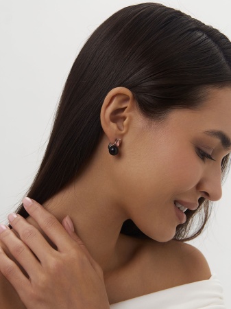 Купить оптом серьги из серебра с агатами и фианитами 2340391396-1-20 от Krasnoe