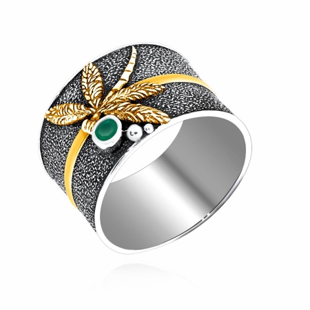 Купить оптом кольцо из серебра с агатом 1317391765-60 от Krasnoe