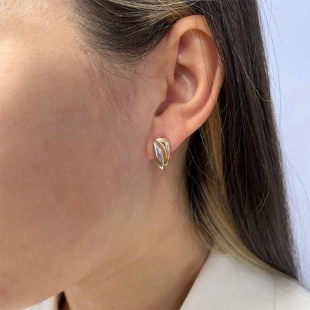 Купить оптом серьги из серебра без вставок 2329400899 от Krasnoe