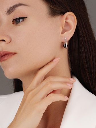 Купить оптом серьги из серебра с агатами 2340391554-20 от Krasnoe