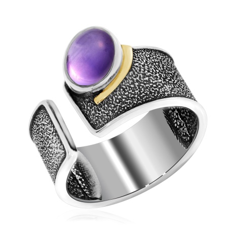 Купить оптом кольцо из серебра с аметистом 1317062398 от Krasnoe
