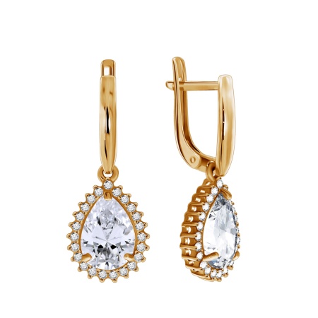 Купить оптом серьги из серебра с фианитами 2320200148л от Krasnoe