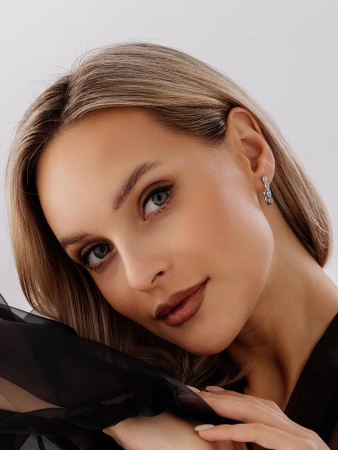 Купить оптом серьги из серебра с топазами 2340071164 от Krasnoe