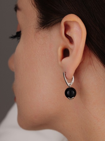 Купить оптом серьги из серебра с агатами 2340390307-2-20 от Krasnoe