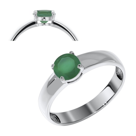 Купить оптом кольцо из серебра с агатом 1340390254-60 от Krasnoe