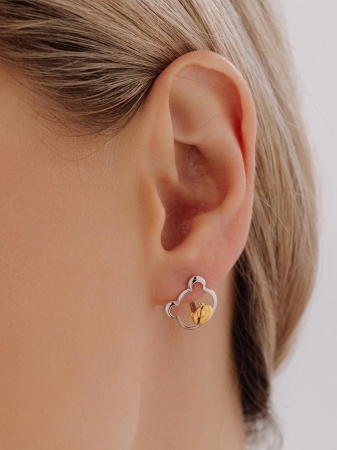 Купить оптом серьги из серебра без вставок 2350405208 от Krasnoe