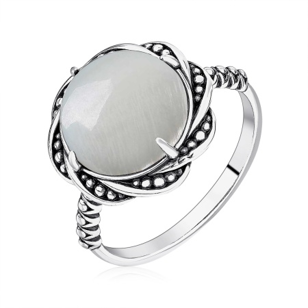 Купить оптом кольцо из серебра с перламутром 1310491998 от Krasnoe